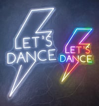 Image 1 of Colour Changing 'Let's Dance' Neon LED Light