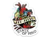 JIU JITSU HEARTED STICKER