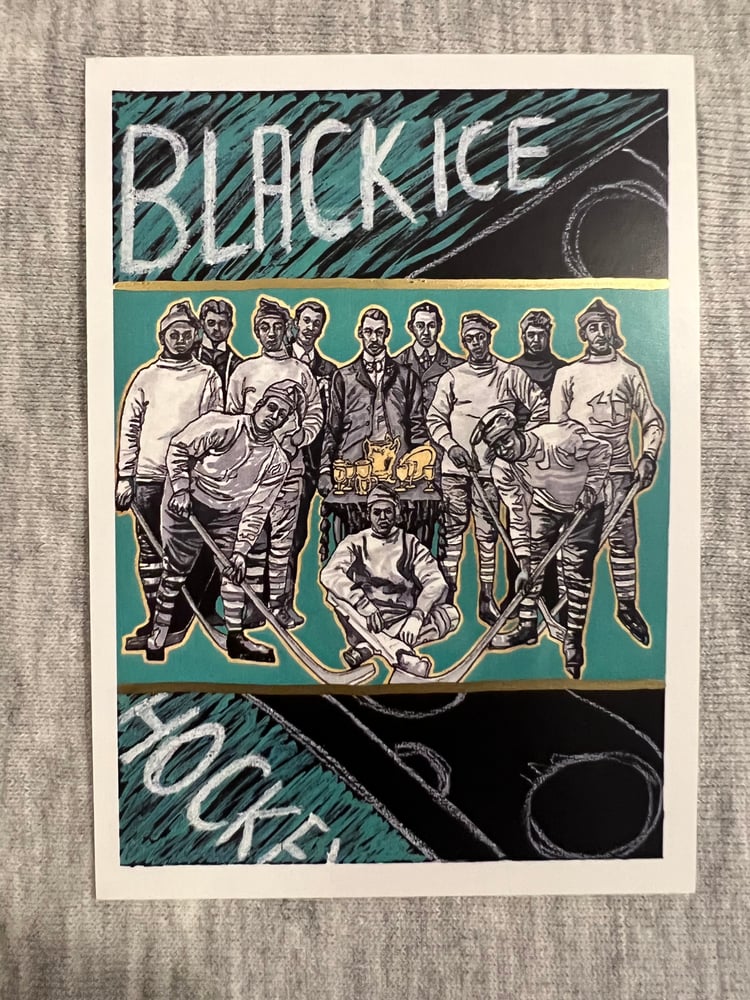 Image of Black Ice Hockey KAWD ART Unsigned Sports Cards 2022