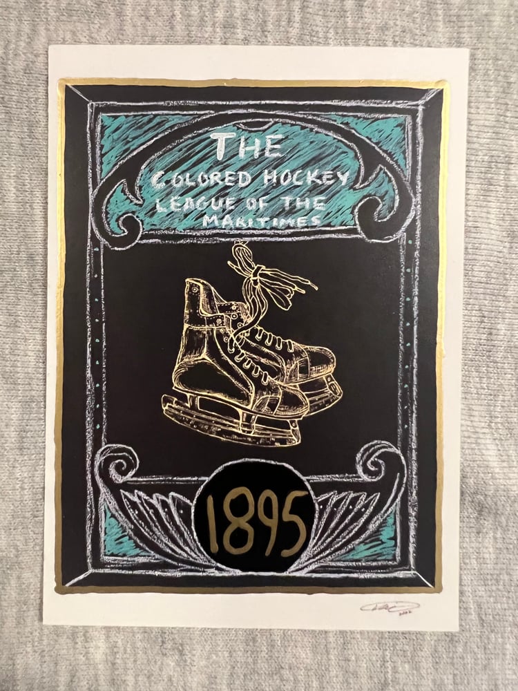 Image of Black Ice Hockey KAWD ART Unsigned Sports Cards 2022