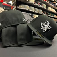 Image 2 of New Era 59Fifty Black- White TX State 
