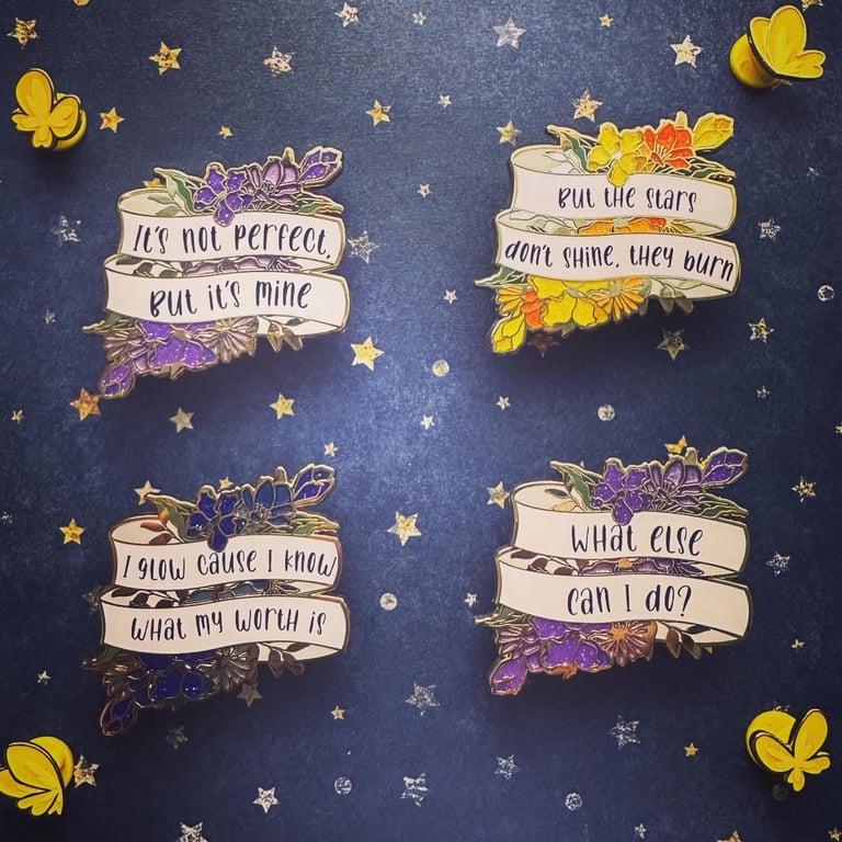 Yellow Butterfly 4 Set Image 2