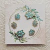 Mini Flower Set of 6 - Turquoise Pearl