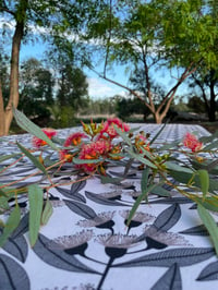 Image 1 of Tablecloth - JP Eucalyptus - Grey