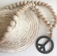 Image 1 of Original Love Beads - PEACE SIGN (metal)