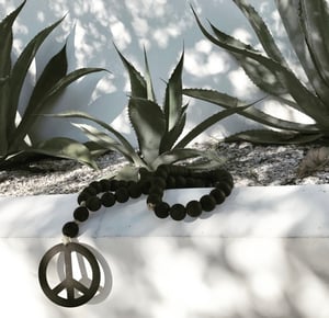 Image of Original Love Beads - PEACE SIGN (metal)