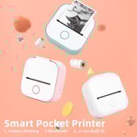 Phomemo T02 Mini Portable Printer Thermal Printing 53mm Sticker Wireless Inkless Mini Pocket Printer