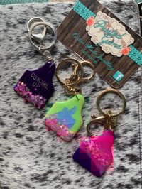 Image 1 of Cow tag keychains 