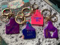 Image 2 of Cow tag keychains 