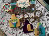 Image 3 of Cow tag keychains 