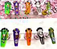 Image 1 of  GLOW IN DARK SIMPLE HALLOWEEN PRESS ONS 