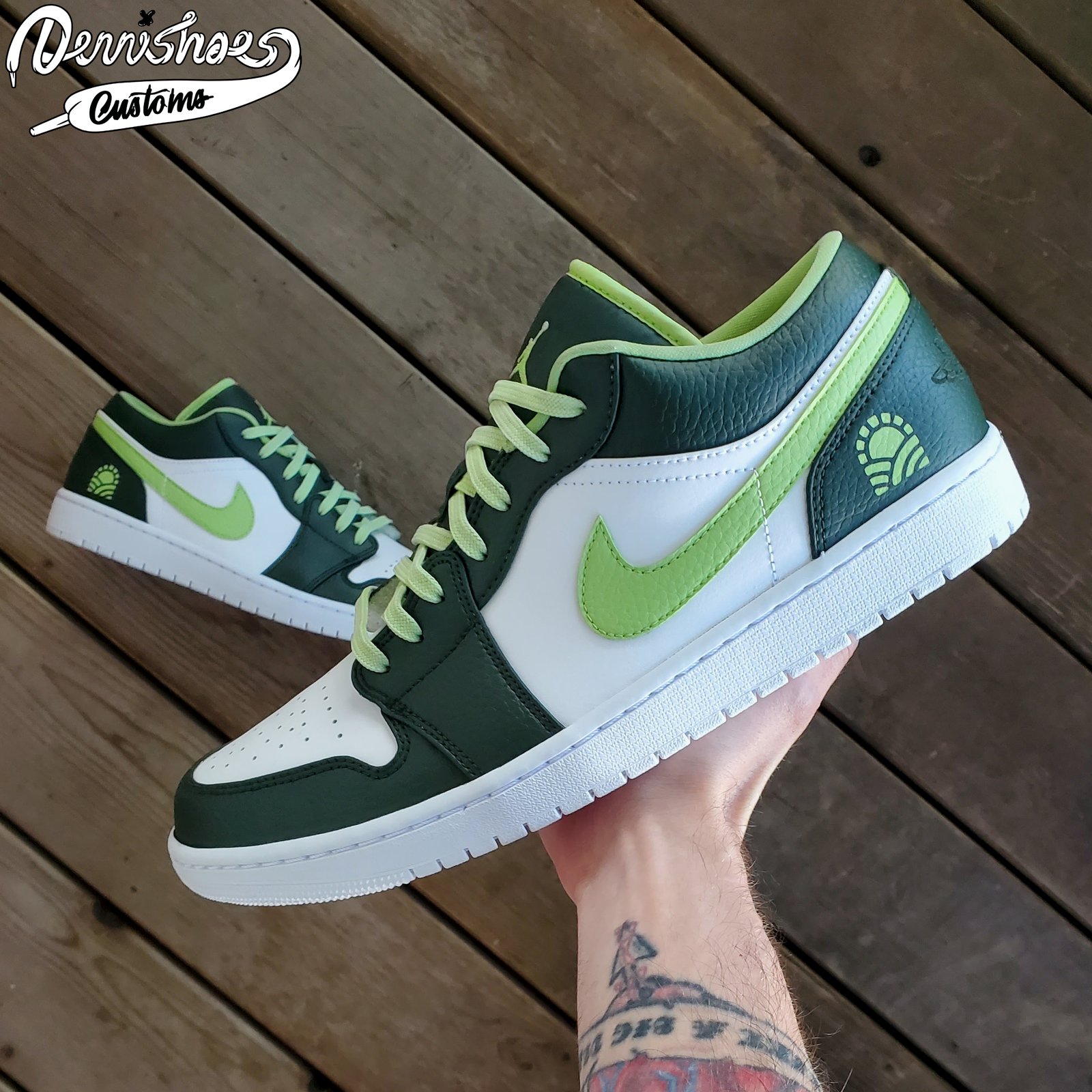 Custom Hand Painted Made To Order Nike Air Jordan 1 AJ1 Low Shoes