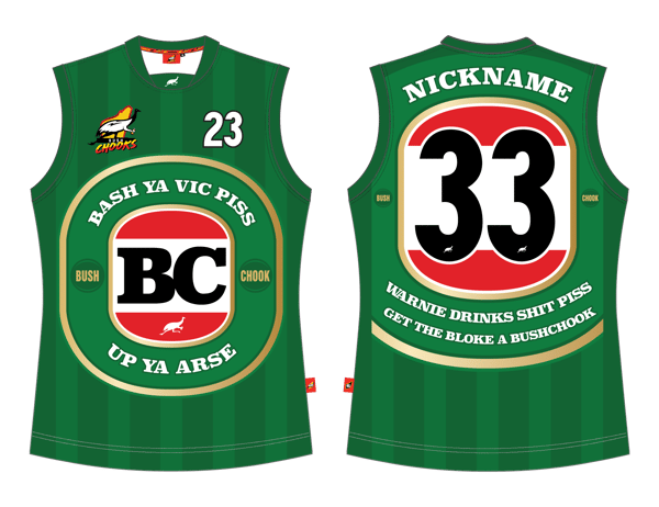 Image of Bushchook "BC" Footy Jumper