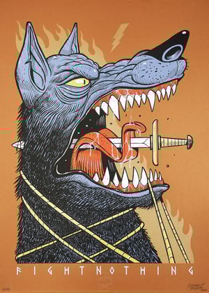 Fight Nothing - Orange metallic paper version