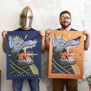 Fight Nothing - Orange metallic paper version
