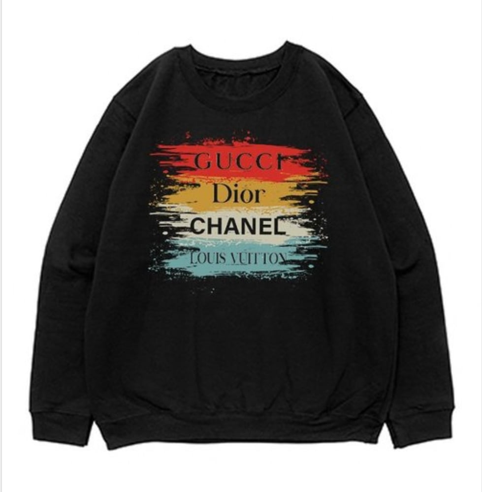 Black top gucci crewneck