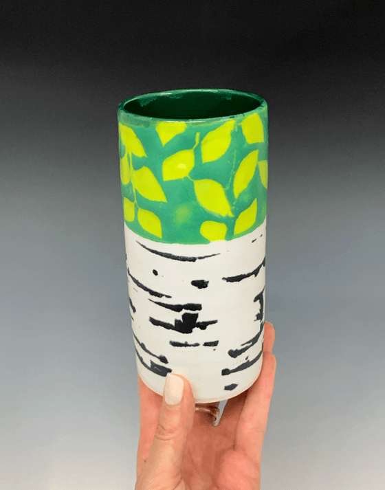 Image of Birch Tree Vase (6.6" height)