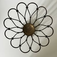 Image 2 of Italian Umbrella Stand with Brass Tray, 1950s