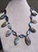 Image of PERUVIAN OPAL AND ABALONE NECKLACE SET