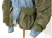 Image 2 of Trend Setter *QUILTED DENIM MIX JACKET