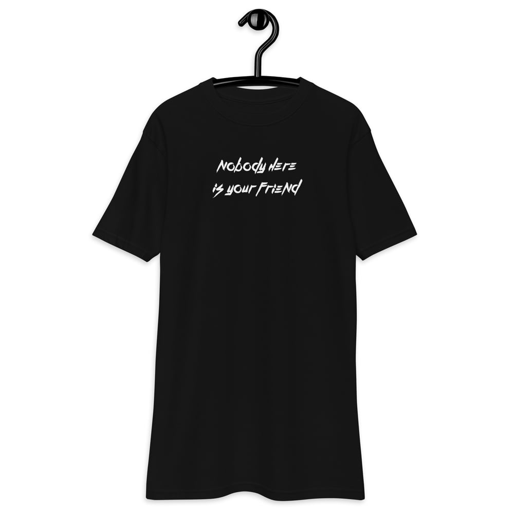 Image of Nobody Premium heavyweight tee BLK