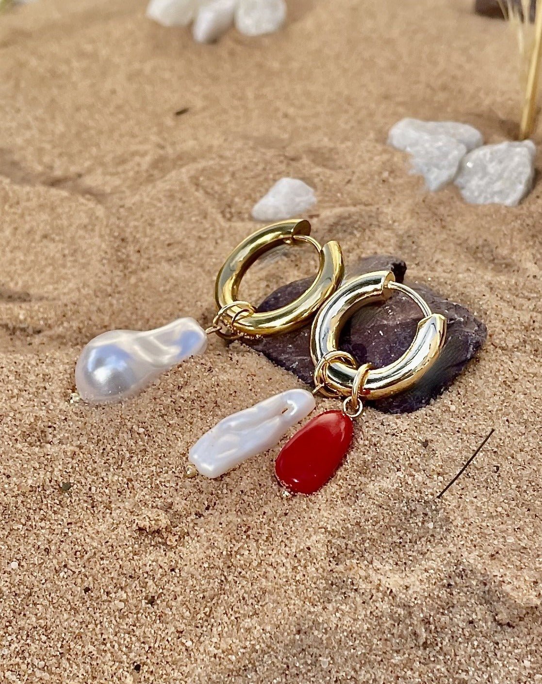 Image of Nina Freshwater Pearl Drop  Earrings