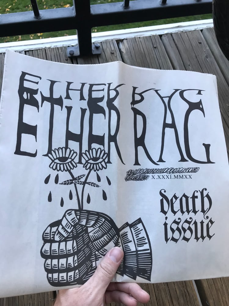 Image of Ether Rag Vol. 1 “The Death Issue” free paper