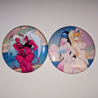 Image 1 of Panty & Stocking/Skanty  & Kneesocks Buttons