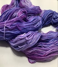 Image 1 of Hand Dyed Nighttime Prayer - Superwash Merino & Nylon Yarn 