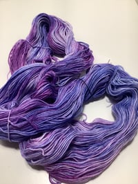 Image 2 of Hand Dyed Nighttime Prayer - Superwash Merino & Nylon Yarn 