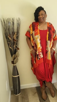 Image 2 of Sexy Red Hot maxi dress 