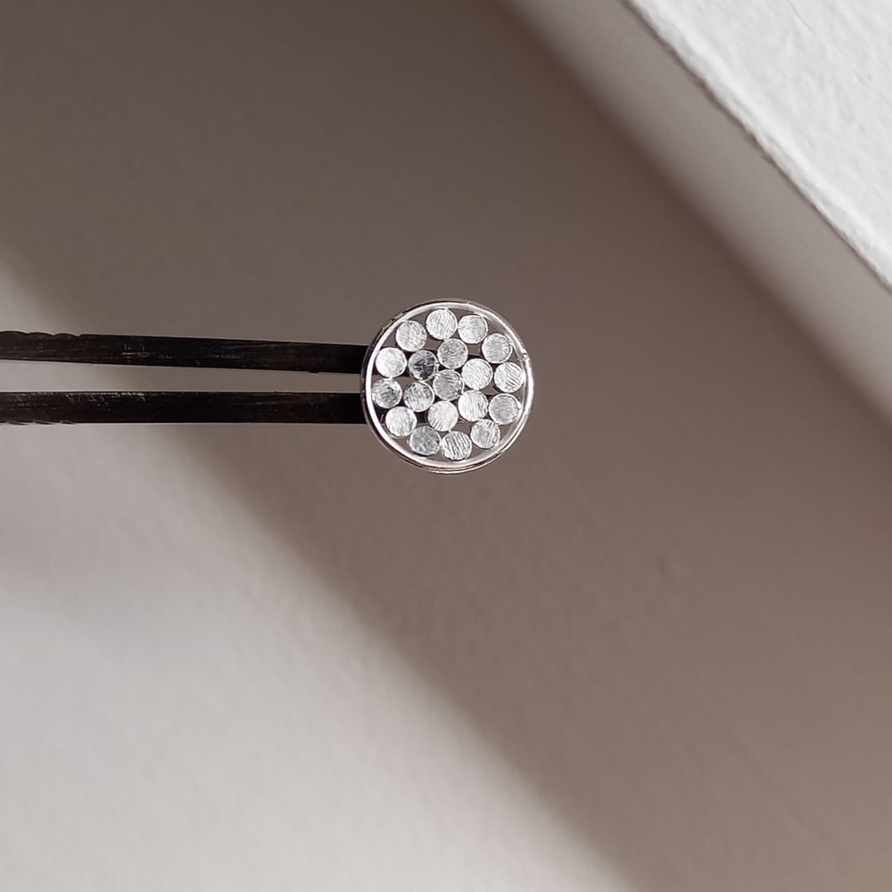Image of Millefleur Disc Earstuds (medium)