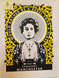 Image 1 of Y3 Hand embellished Pankhurst yellow A2