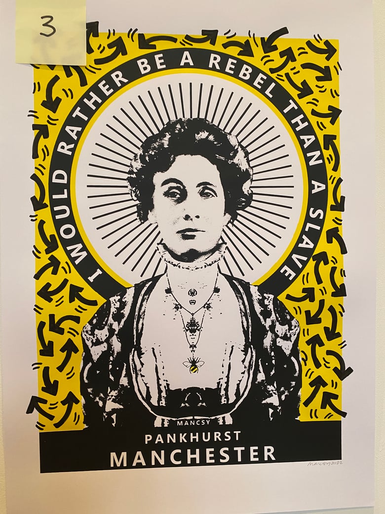 Image of Y3 Hand embellished Pankhurst yellow A2