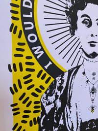 Image 2 of Y9 Hand embellished Pankhurst yellow A2