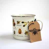 Image 1 of Insects Print Enamel Tin Mug - Ecologie Collection
