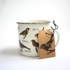 Garden Birds Print Enamel Tin Mug - Ecologie Collection
