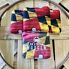 Maryland Flag Cornhole Bags - Barnwood - Diagonal