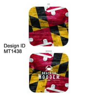 Image 2 of Maryland Flag Cornhole Bags - Barnwood - Diagonal