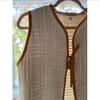 Autumn Vest in Cream & Gold Vest/Small/Reg Length