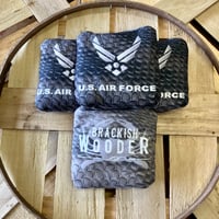 Image 2 of Air Force Wings - White/Blue & Blk/White (set of 8)