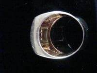 Image 5 of RETRO 1970S LARGE 18CT NATURAL SAPPHIRE AND DIAMOND RING