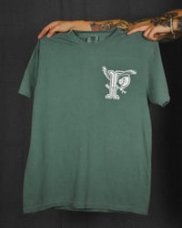 Image 2 of Letterman Birds Shirt (Washed Green) 