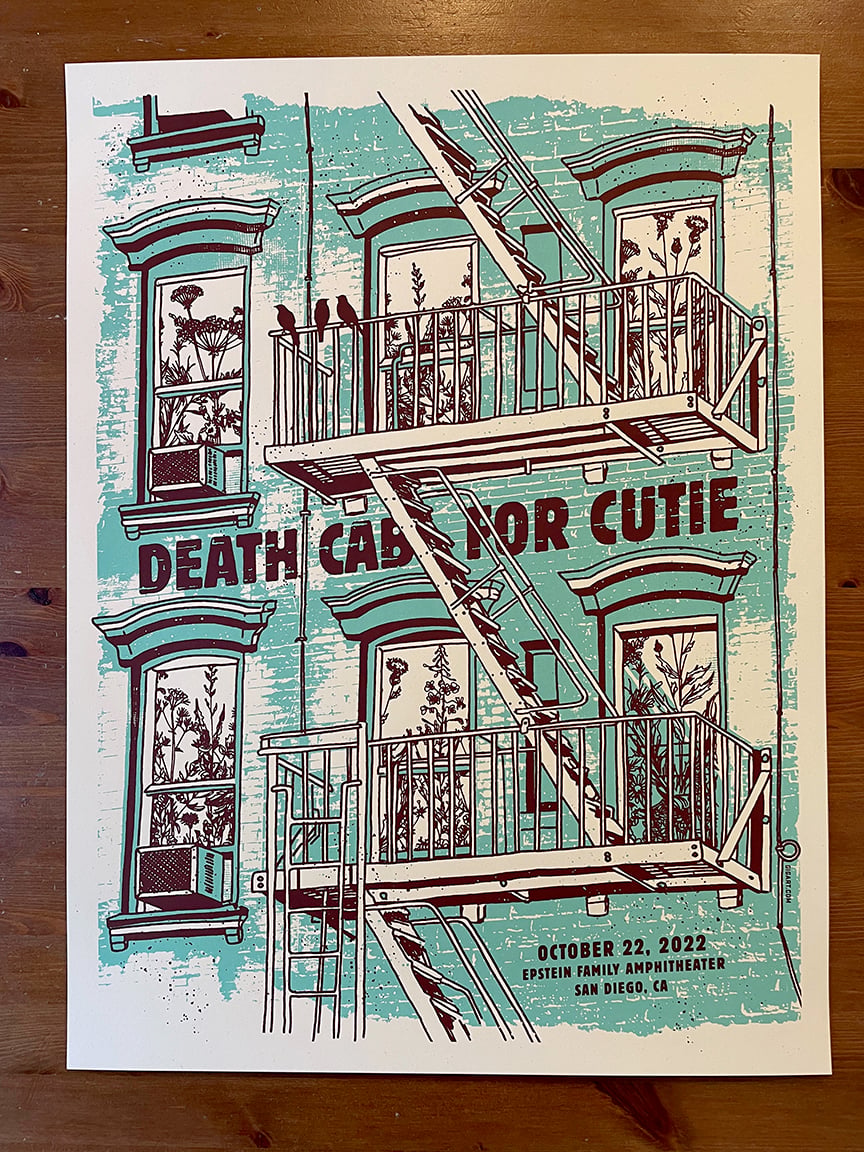 GIGART — Death Cab For Cutie 2022 Main Show Print