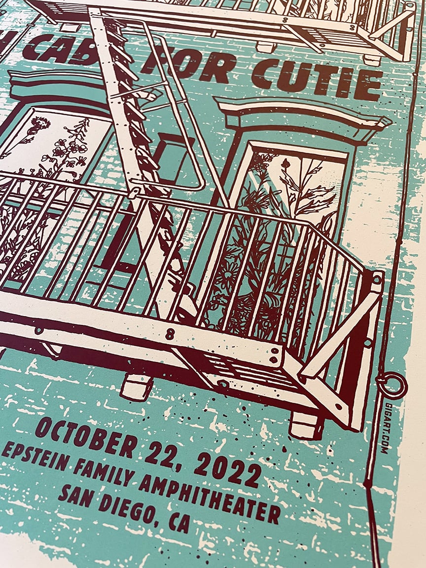 GIGART — Death Cab For Cutie 2022 Main Show Print