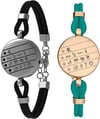 TOTWOO Touch Bracelets for Couples ,Light up Bracelets for Couples Long Distance Touch Bracelets Lon