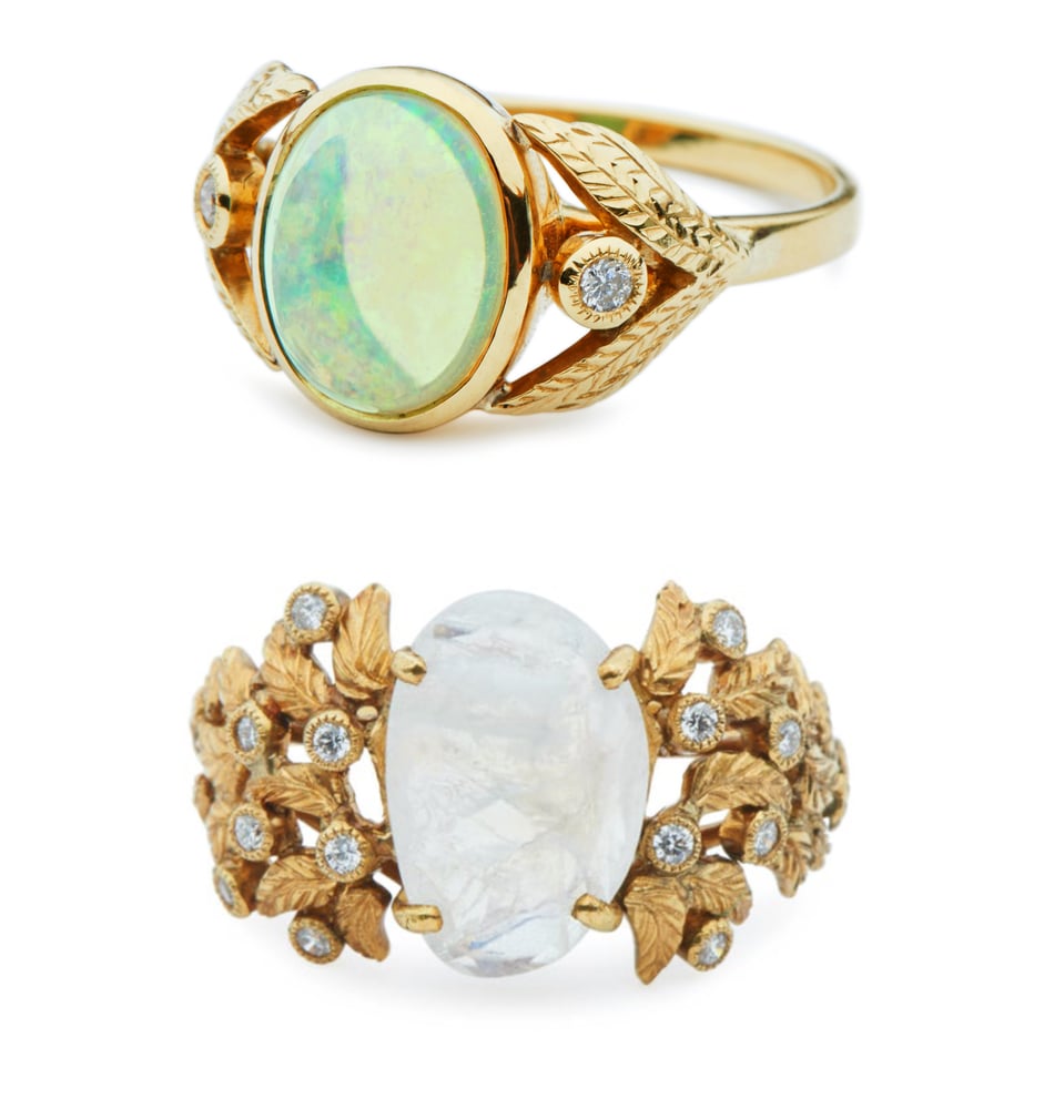 Image of Un Hada Sugar Plum Ring and First Knight Ring