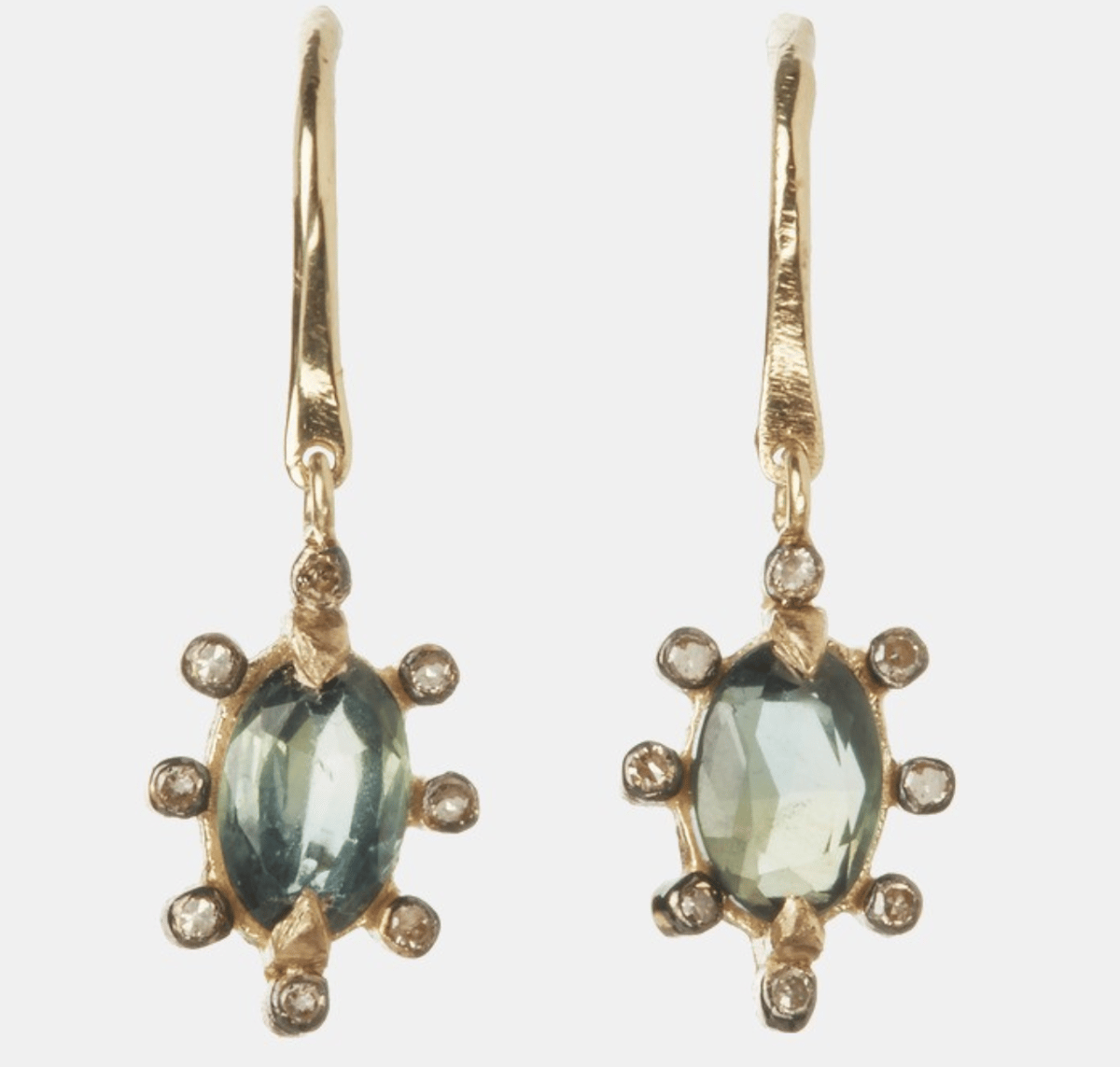 5 Octobre Flora Earrings in Pale Pink or Green - Image 1 of 4