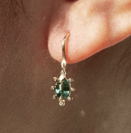 Image of 5 Octobre Flora Blue Earrings