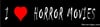 I Love Horror Movies Bumper Sticker